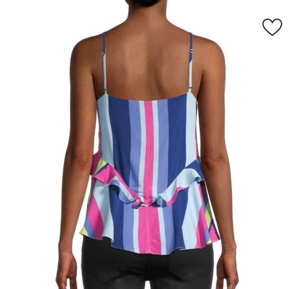 Parker asymmetrical striped top size medium NWT $258 - Picture 6 of 9